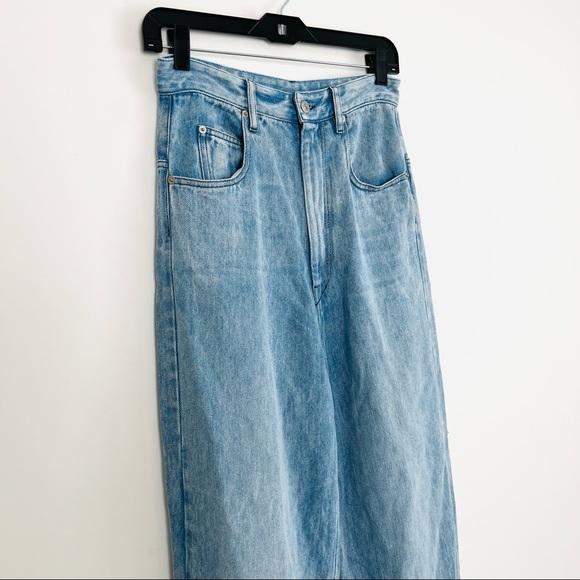 Isabel Marant Tilorsy High-Rise Lyocell-Denim Wide-Leg Jeans - Picture 5 of 16
